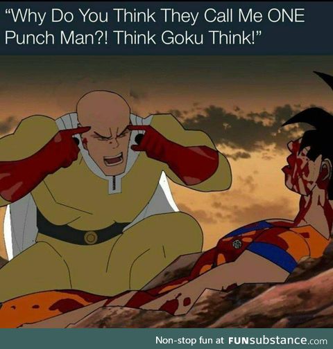After One punch man vs Goku