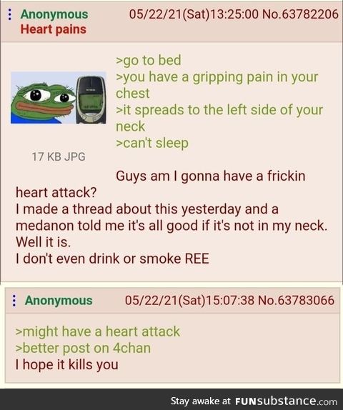 Anon is looking for medical advice