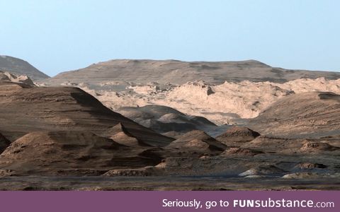 Mars landscape without NASA's orange lens filter