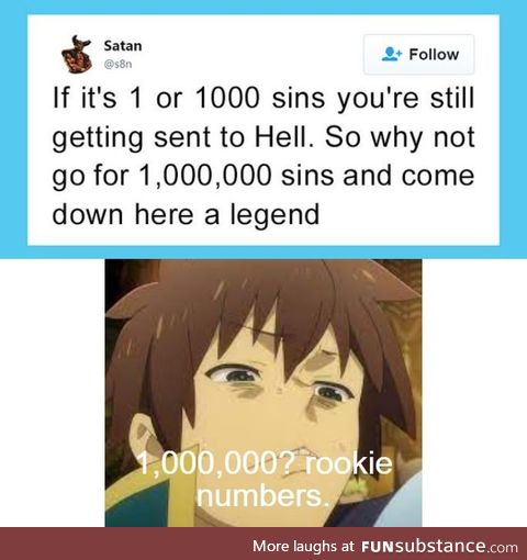 Kazuma is disappointed