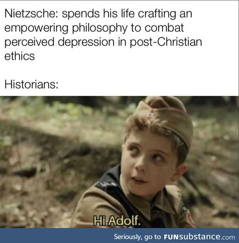 Some of his ideas were problematic, but Nietzsche was no Nazi. His work got heavily