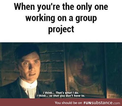 Only one contributing to group projects