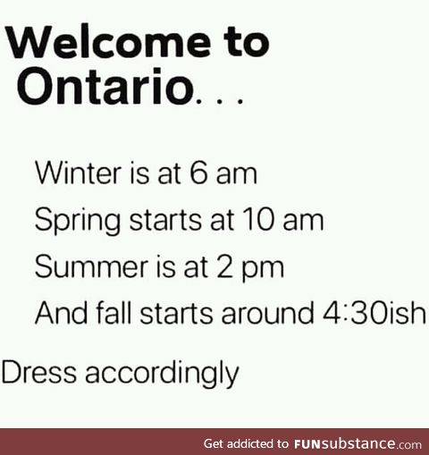 Welcome to Ontario