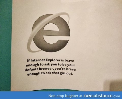 Some good advice for IE users