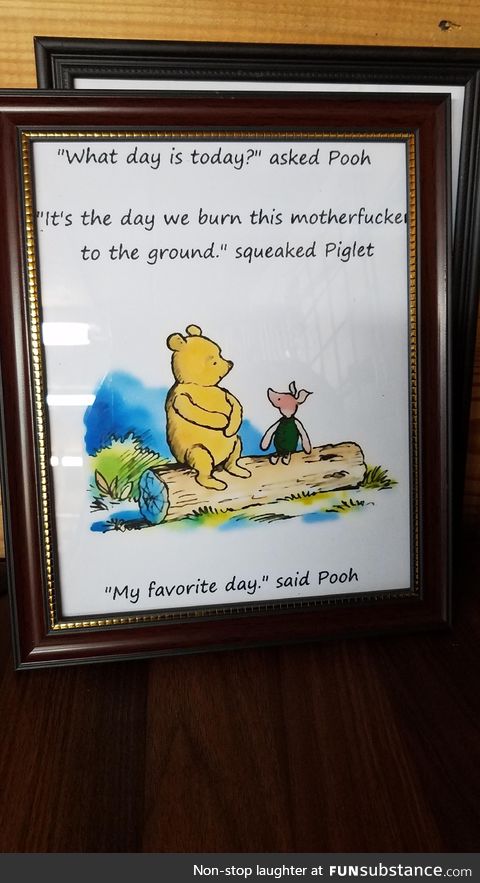 Meanwhile, in the hundred acre forest
