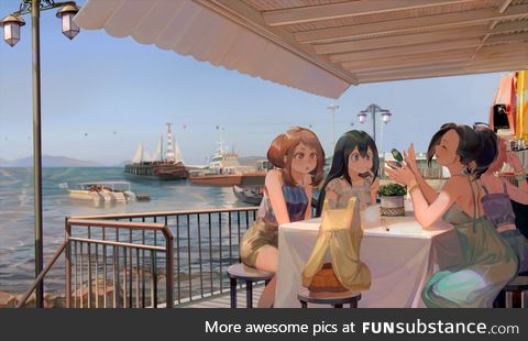 Froggo Fun #526/Froppy Friday - Seaside View with Friends