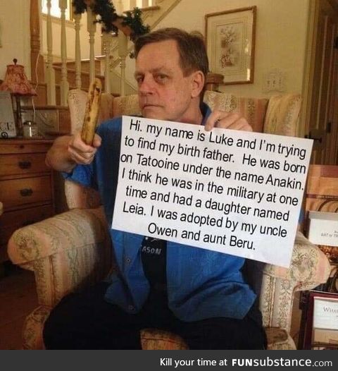Please help Luke find his estranged father.