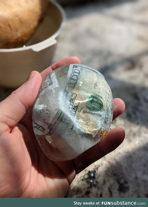 My son said he just wanted some cold hard cash for his birthday.