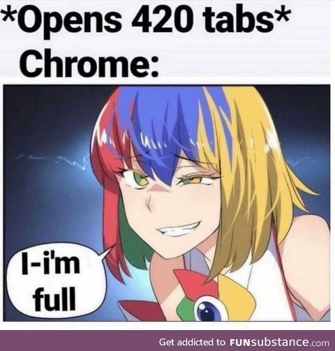 Chrome-chan is full of h*ntai haven-chan