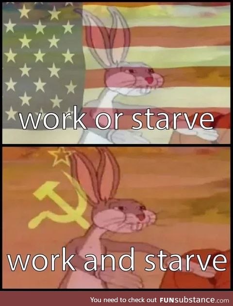 The saying in the USSR was "They pretend to pay us....we pretend to work"