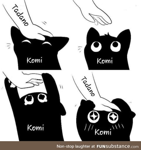 Komi san wants that head pat