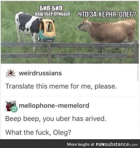 Seriously Oleg...