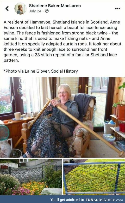 Knitting a fence