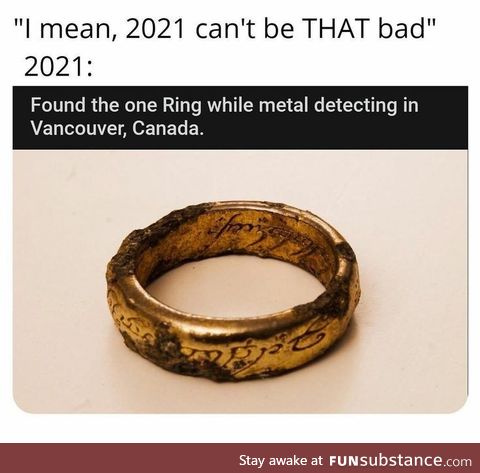 Found the one ring in canada