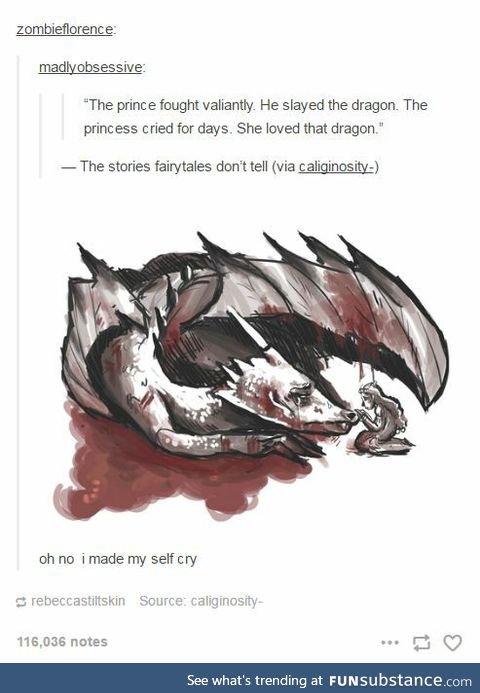 The princess loved that dragon