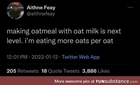 More oats per oat