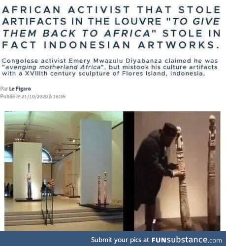 Seems to be true. He's now banned from all French museums