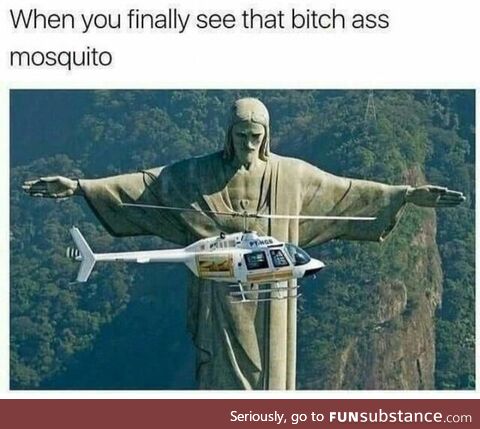 I, too, T-pose over mosquitoes