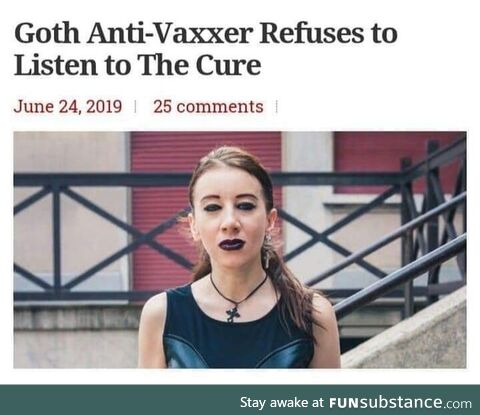 Antivaxxers protest Medicine by The Cure