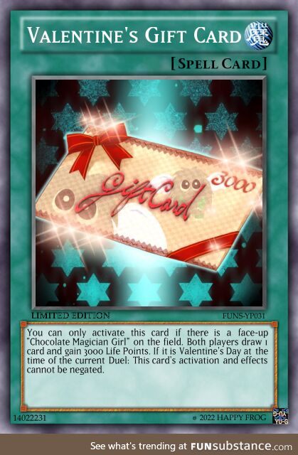 YugiPro #31/Special - Wouldn't Mind Getting This as a Valentine's Card