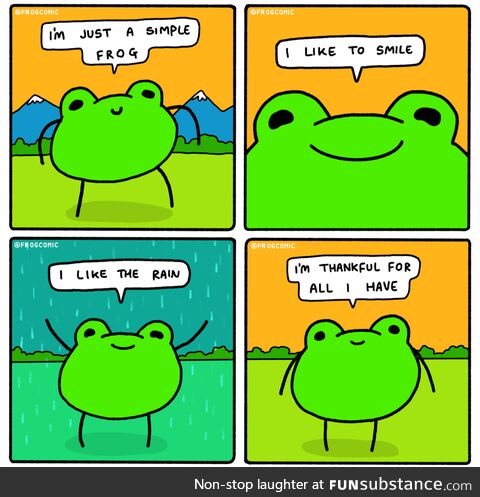 Froggo Fun R #50 - It Really Is the Simple Things