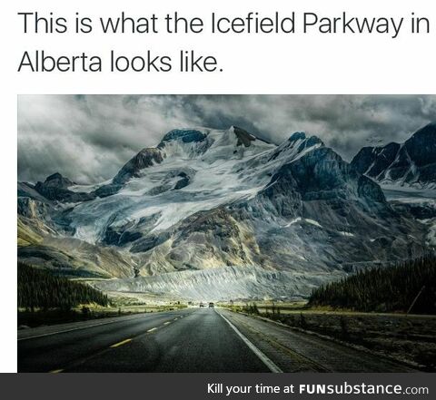 Icefield Parkway in Alberta