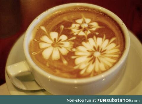 Coffee Art #17 - Flowers