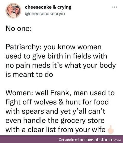 Proper healthcare and not fighting wolves seen fine to me.