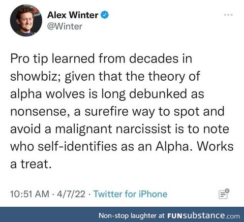 Calling yourself alpha is such a beta move