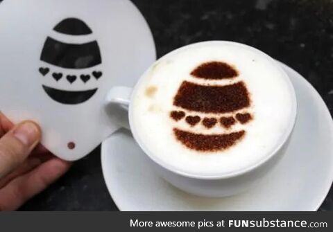 Coffee Art #41 - Easter Egg