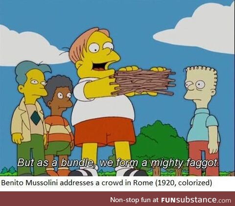 Mussolini had a little weenie