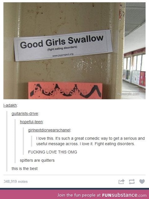 Good girls swallow