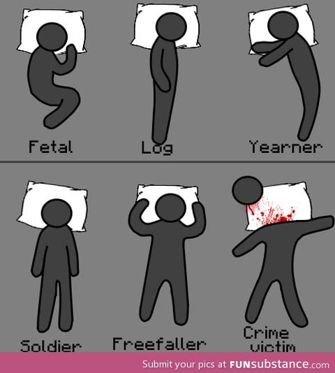 The most popular sleeping positions