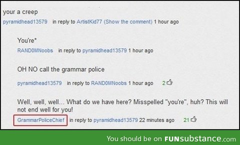Grammar police chief