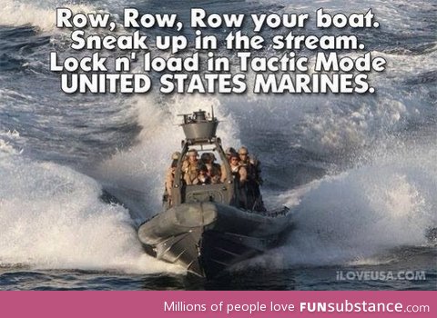 Row your boat, marine style