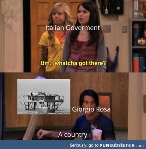 The country got blown up by Italy in 1969