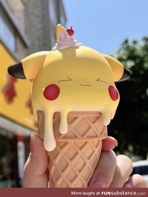 Pikachu Ice cream