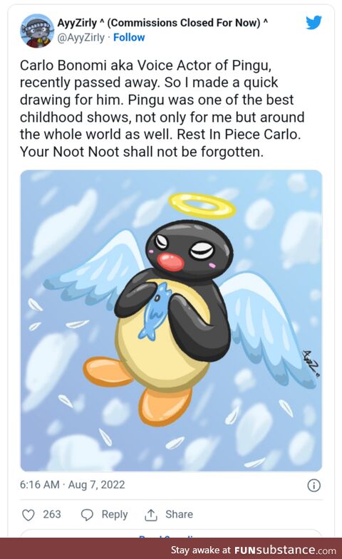 Farewell and Noot Noot