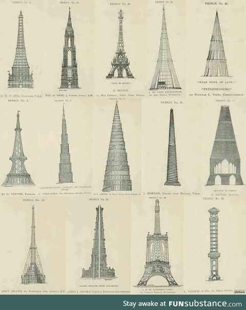 Rejected Designs For The Eiffel Tower