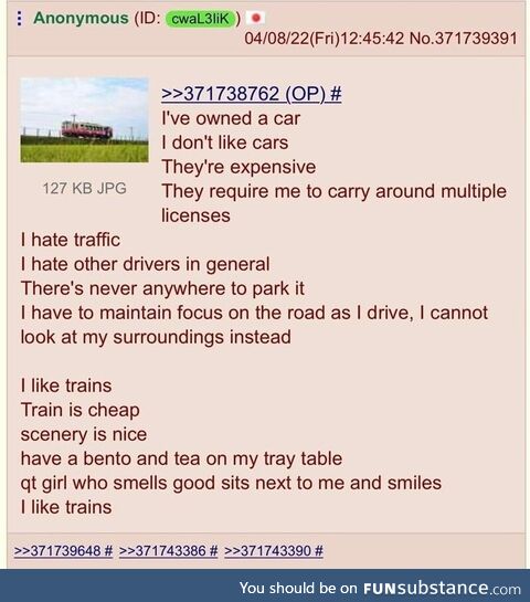 Trains vs car