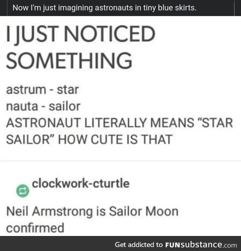 Neil Armstrong is the Moon Sailor Moon