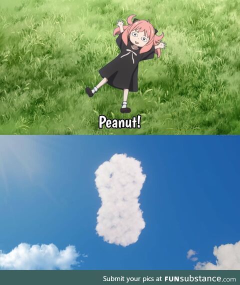 Is it a bird, a plane? No, its a peanut!