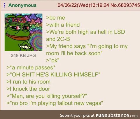 Anons friend kills himself