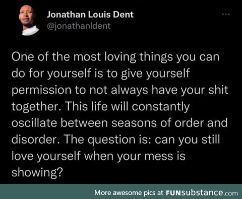 Love yourself, damnit!