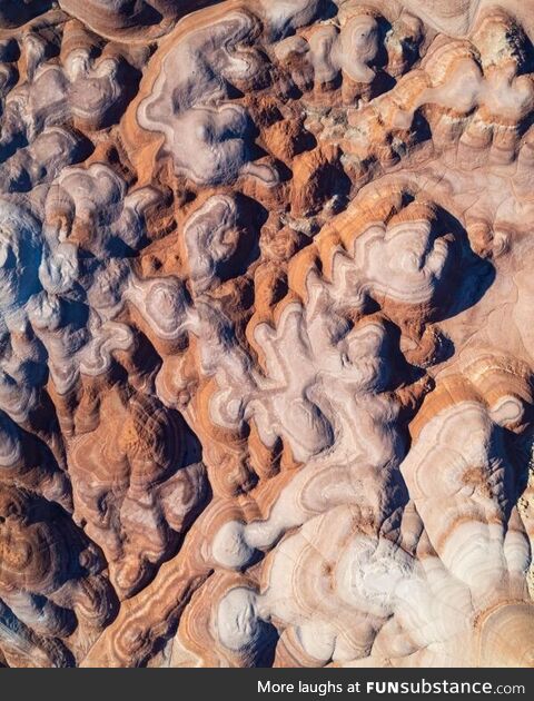 Aerial photo of the Utah desert