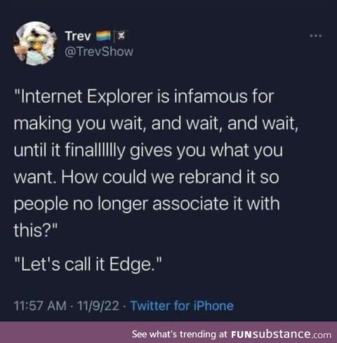 Edging that internet connection since 1995