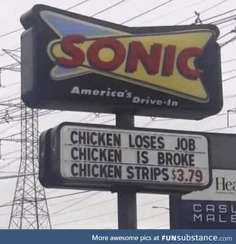 Sonic hires unemployed chickens