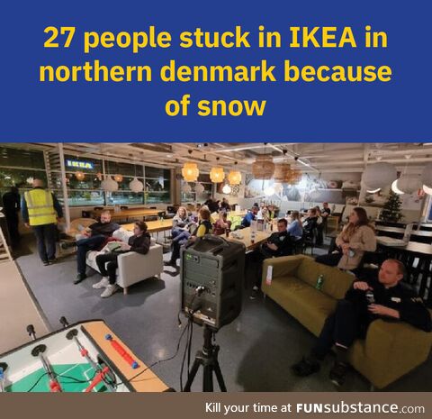 Imagine being stuck in IKEA for a night