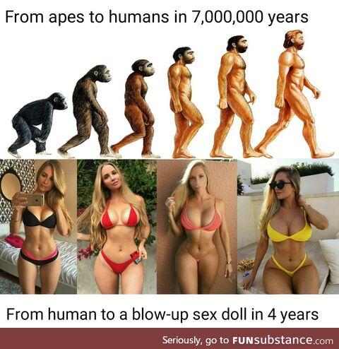 Who said evolution is slow?