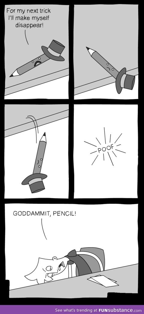 How I imagine every pencil I own